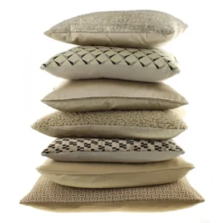 Alternative view of Claudi-Sierkussen Dafne Dark Sand + Piping Diamante Gold