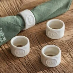 Alternative view of RM - Portofino Napkin Ring Set White
