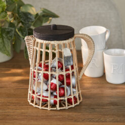 Alternative view of RM - Rustic Rattan Coffee Cups Holder