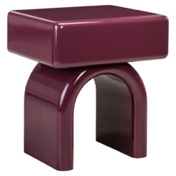 Nachtkastje Bennet burgundy 1-drawer