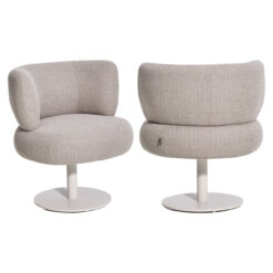 Outdoor eetkamerstoel Mason greige alpine swivel