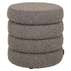Poef & Voetenbank Adele brown chunky