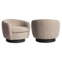 Lounge stoel Colmar natural chunky swivel