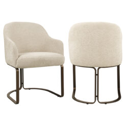 Eetkamerstoel Hadley natural boldweave fire retardant