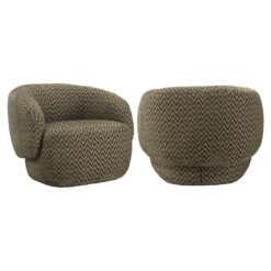 Lounge stoel Milano moss chevron