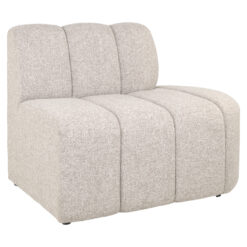 Eetkamer bank Landmark cayenne brown open end right straight - fully upholstered