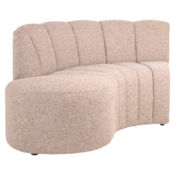 Eetkamer bank Landmark cayenne cognac open end left round - fully upholstered