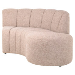 Eetkamer bank Landmark cayenne cognac open end right round - fully upholstered